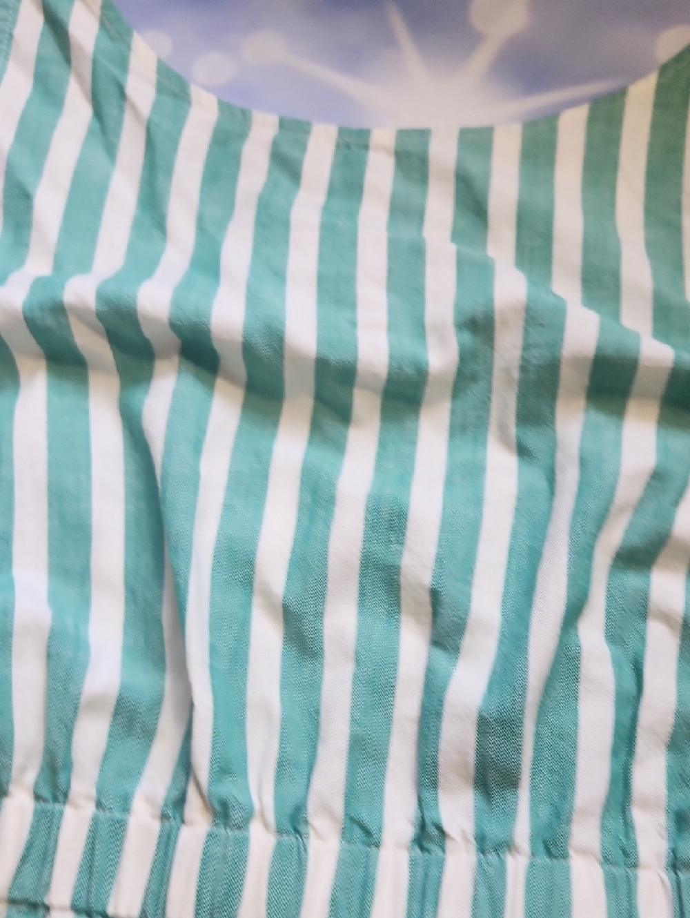 Green and White Striped Maxi Dress - Picture 6 of 11